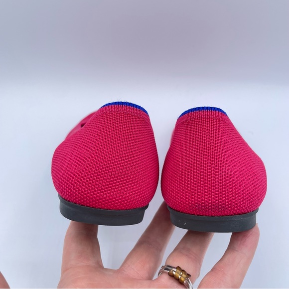 Rothy’s Round Toe Ballet Flats 7 1/2 Hot Pink Sexy Barbie - Picture 11 of 15